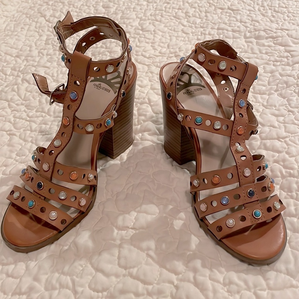 Fergalicious by Fergie volatile heeled sandals.